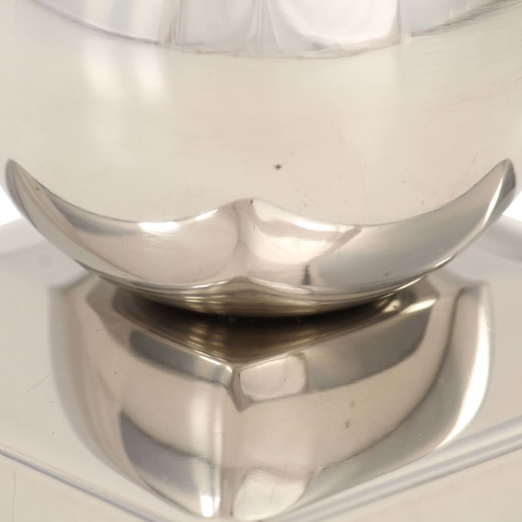 145494 vidaXL Post Caps 6 pcs Globe Final Stainless Steel 81x81 mm
