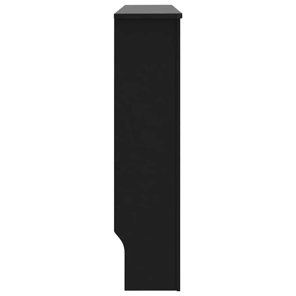 Radiator Cover Black 112x19x81.5 cm Engineered Wood