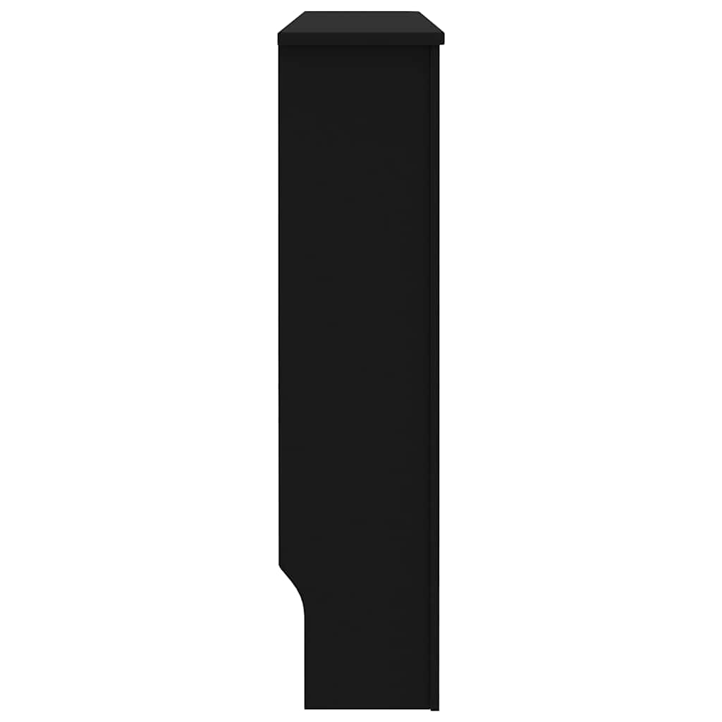 Radiator Cover Black 112x19x81.5 cm MDF
