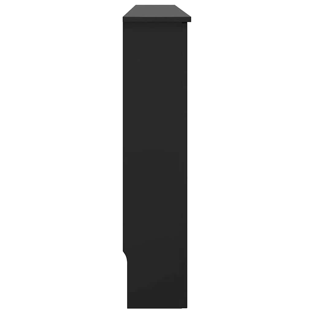 Radiator Cover Black 112x19x81.5 cm MDF