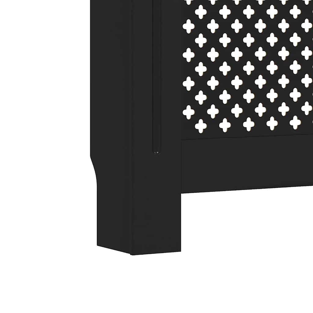 Radiator Cover Black 152x19x81.5 cm MDF