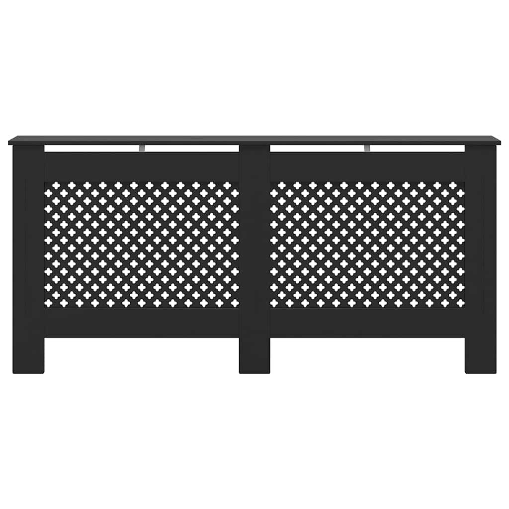 Radiator Cover Black 172x19x81.5 cm MDF