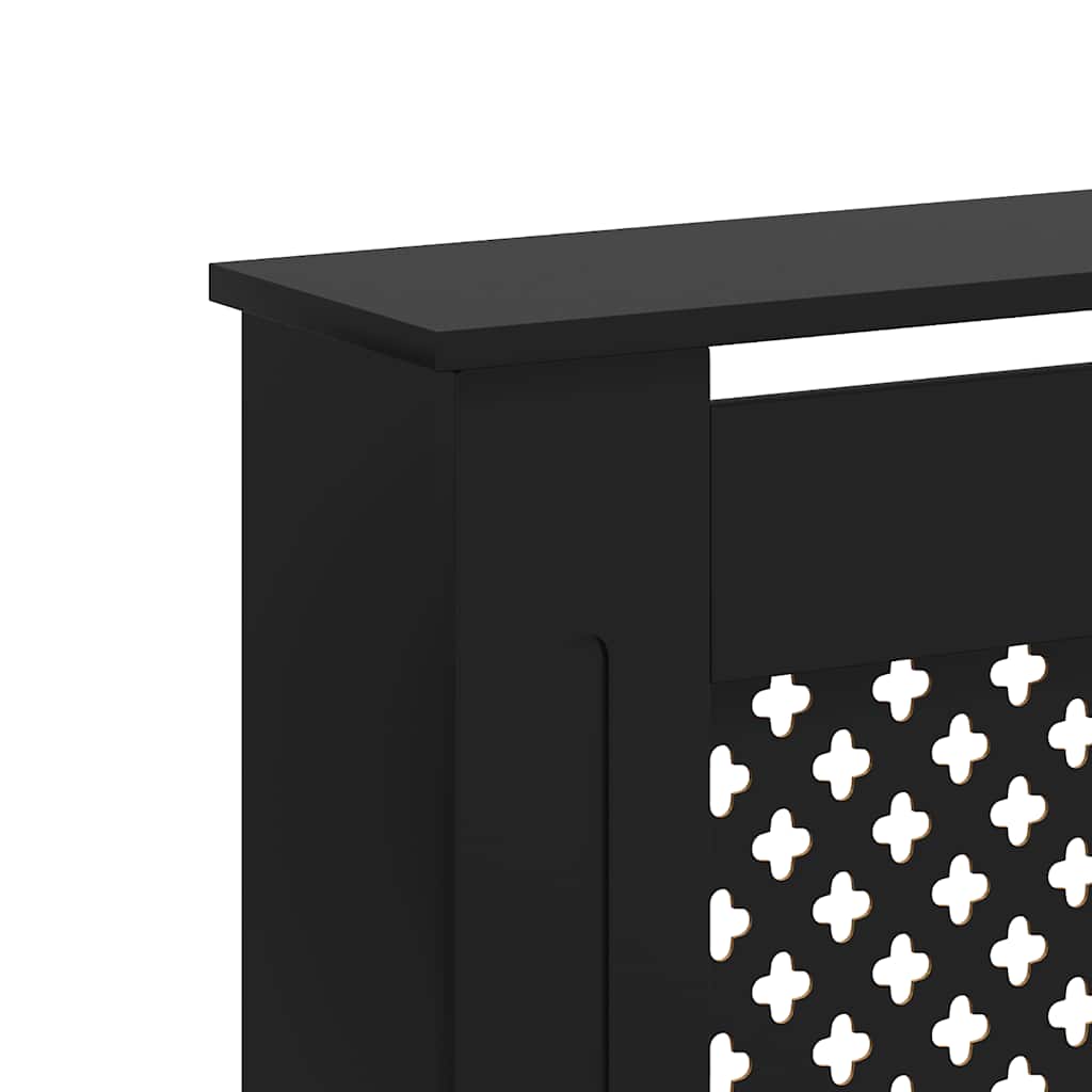 Radiator Cover Black 172x19x81.5 cm MDF