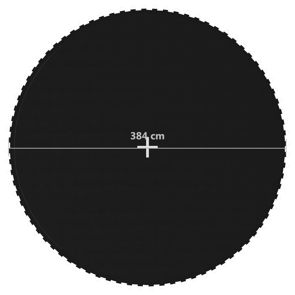vidaXL Jumping Mat Fabric Black for 14 Feet/4.27 m Round Trampoline