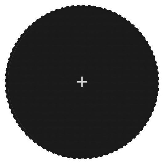 vidaXL Jumping Mat Fabric Black for 15 Feet/4.57 m Round Trampoline
