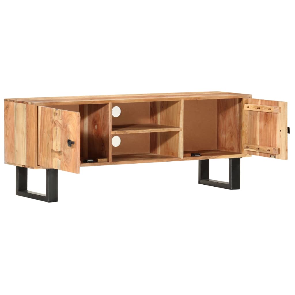287341 vidaXL TV Cabinet 118x30x45 cm Solid Acacia Wood