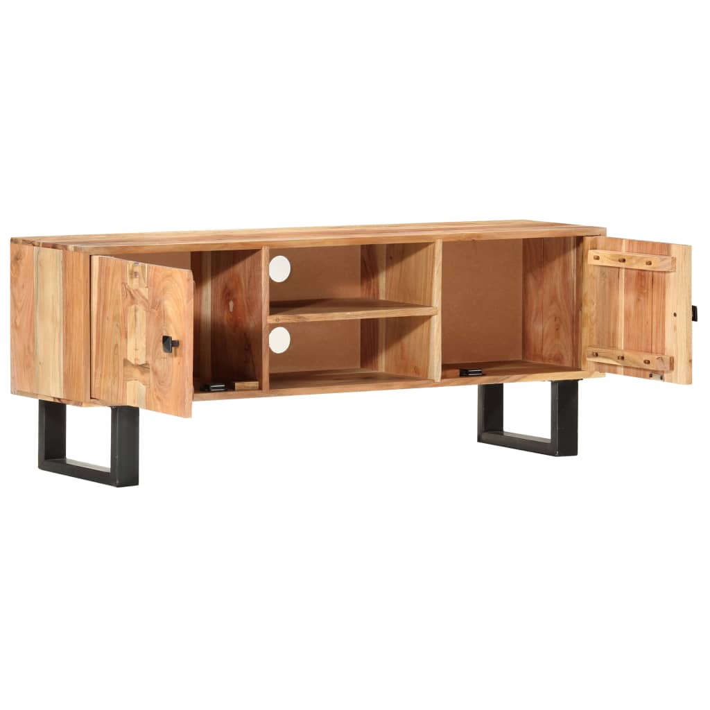 vidaXL TV Cabinet 118x30x45 cm Solid Acacia Wood