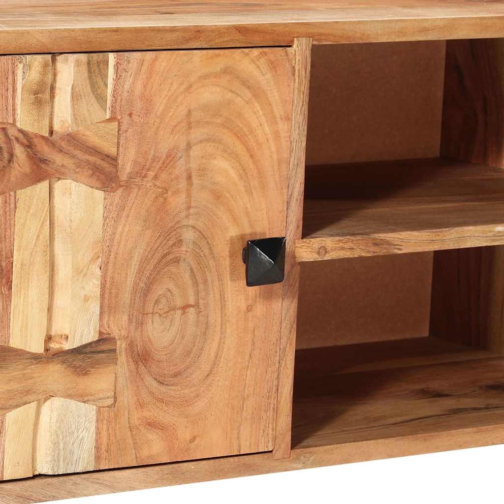 287341 vidaXL TV Cabinet 118x30x45 cm Solid Acacia Wood