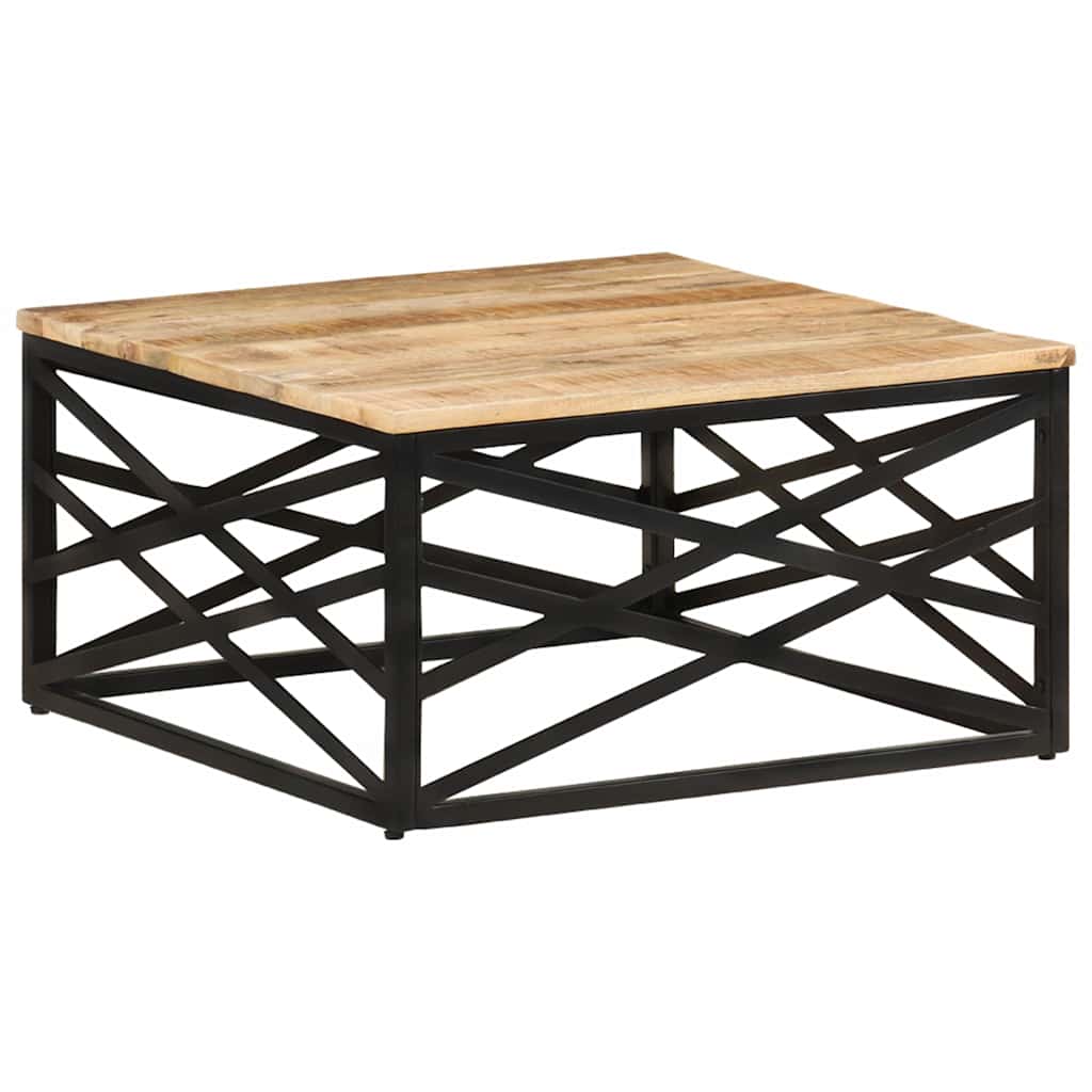 287364 vidaXL Coffee Table 68x68x35 cm Solid Mango Wood