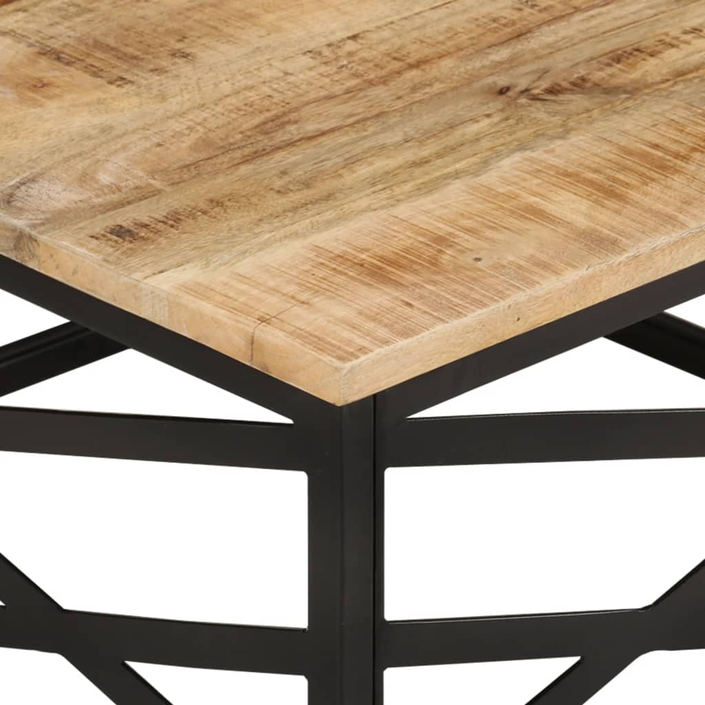 287364 vidaXL Coffee Table 68x68x35 cm Solid Mango Wood