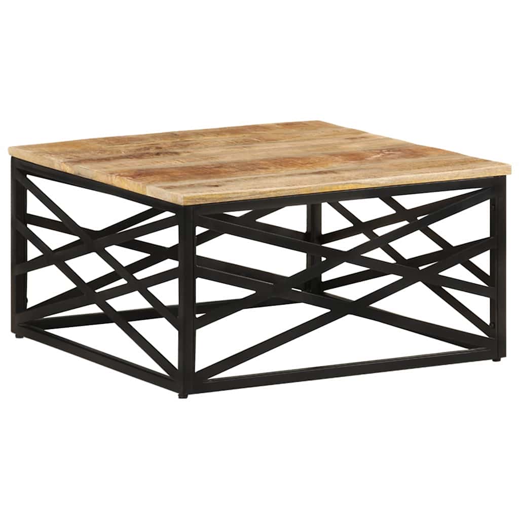 287364 vidaXL Coffee Table 68x68x35 cm Solid Mango Wood