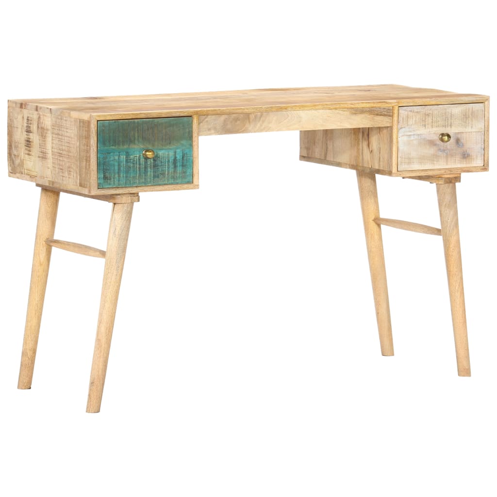 vidaXL Desk 118x50x75 cm Solid Mango Wood