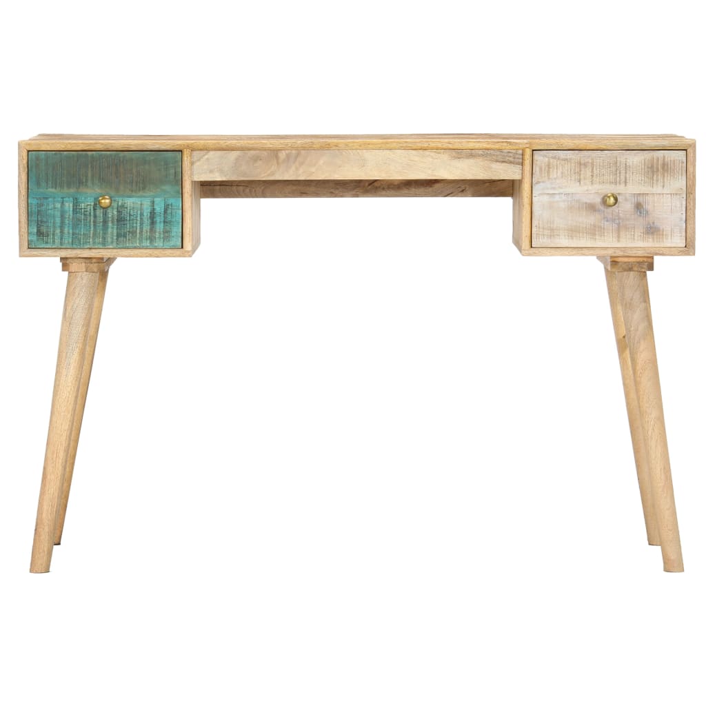 vidaXL Desk 118x50x75 cm Solid Mango Wood