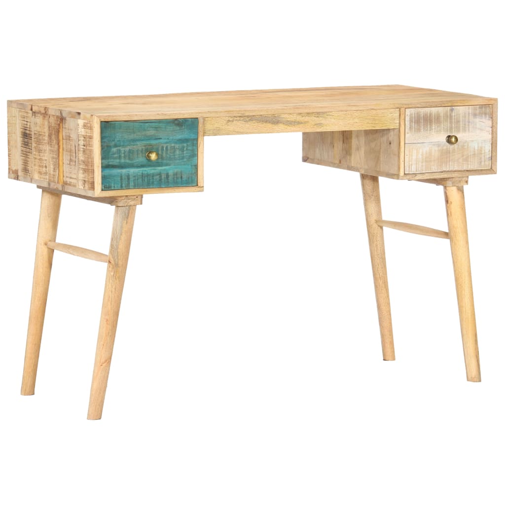 vidaXL Desk 118x50x75 cm Solid Mango Wood