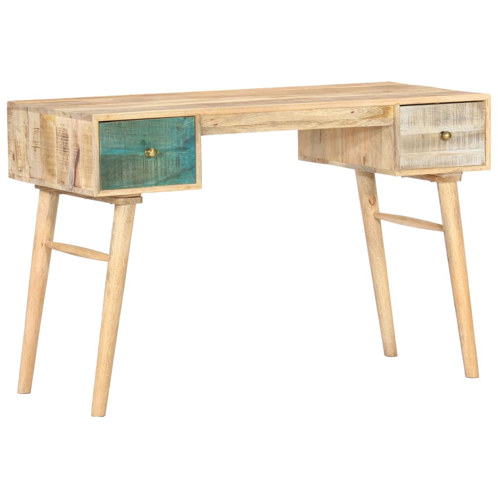 vidaXL Desk 118x50x75 cm Solid Mango Wood