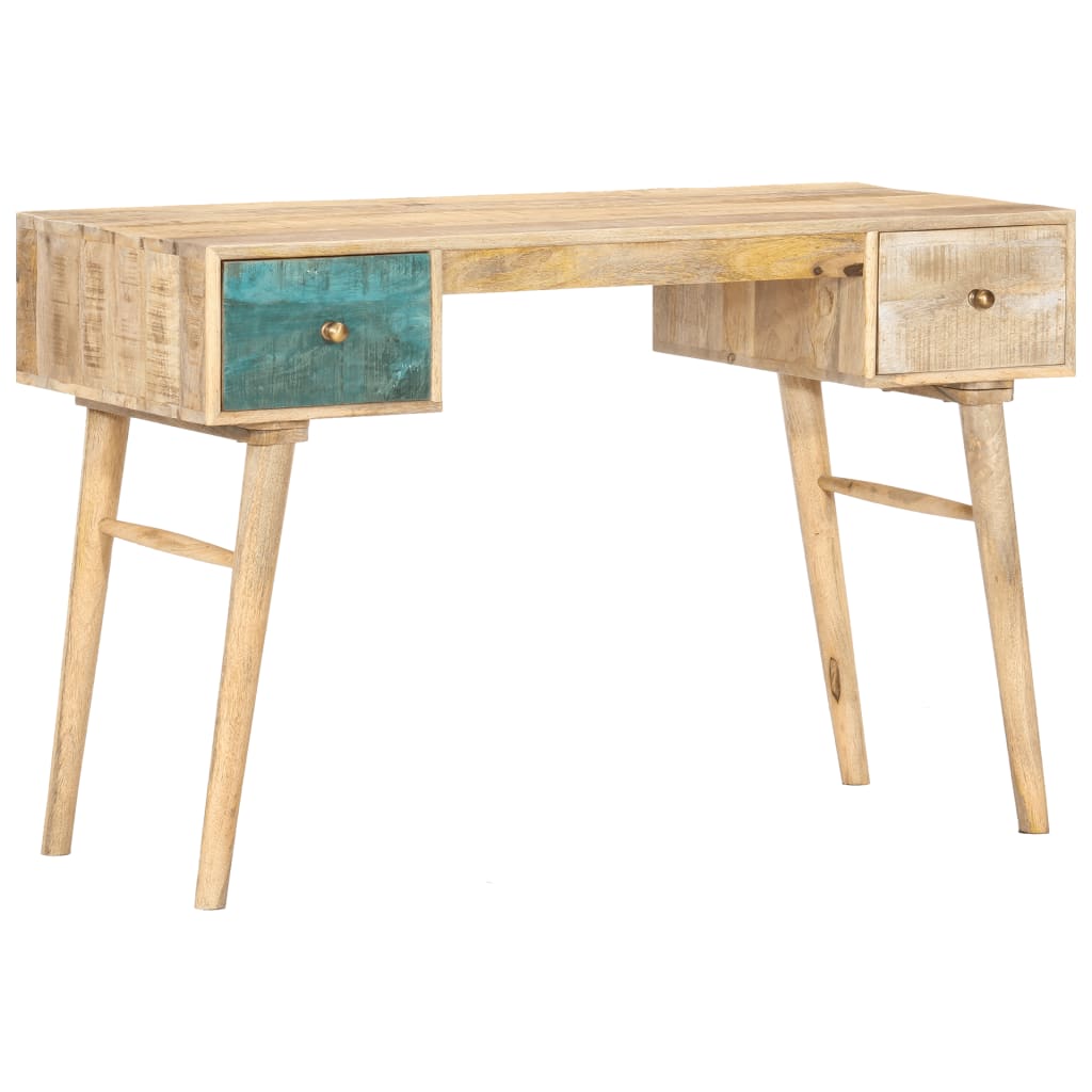 vidaXL Desk 118x50x75 cm Solid Mango Wood