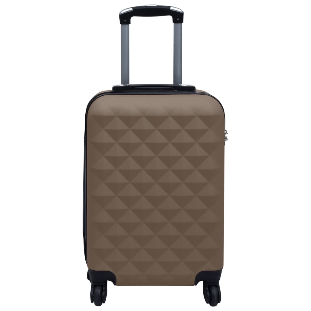 vidaXL Hardcase Trolley Brown ABS