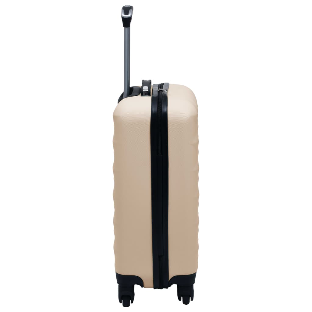 vidaXL Hardcase Trolley Set 2 pcs Gold ABS