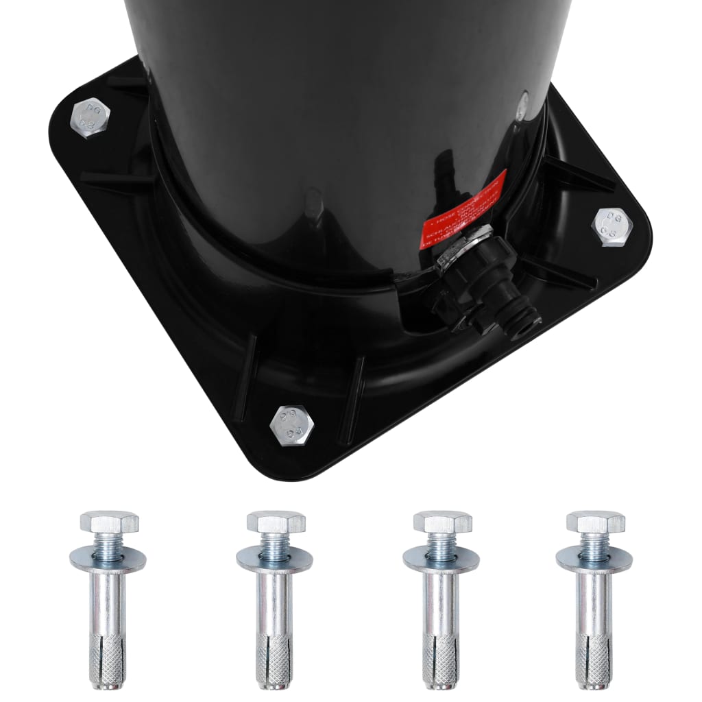 vidaXL Outdoor Solar Shower with Shower Head and Faucet 40 L