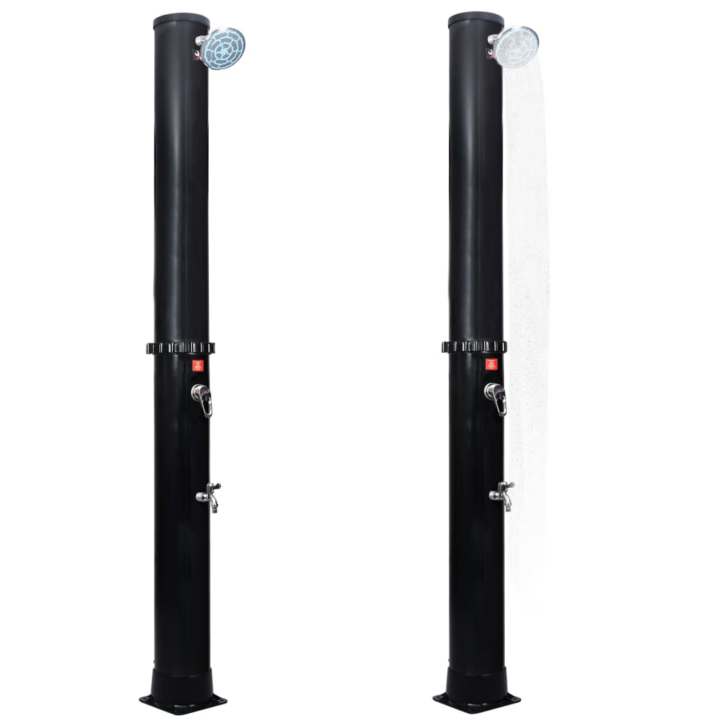 vidaXL Outdoor Solar Shower with Shower Head and Faucet 40 L