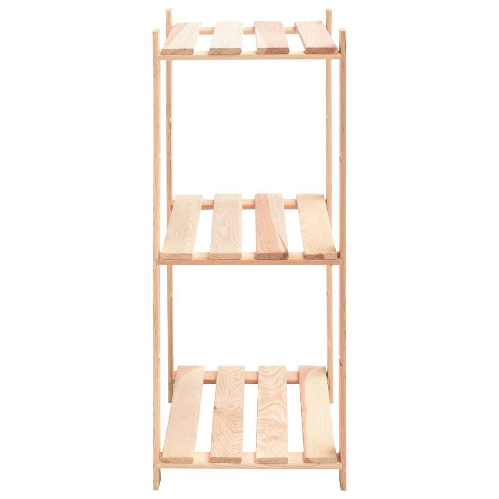 vidaXL 3-Tier Storage Racks 10 pcs 60x38x90 cm Solid Pinewood 150 kg