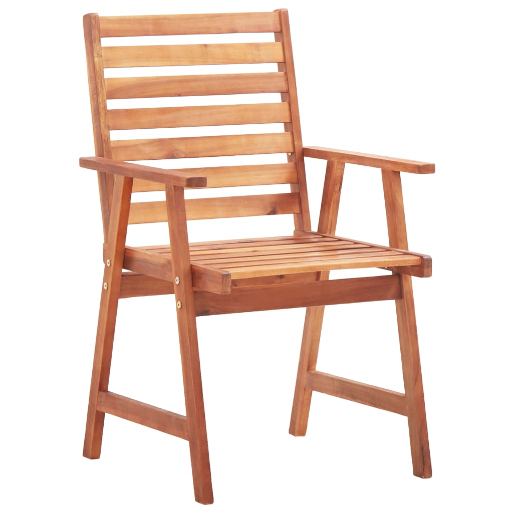 Outdoor Chair | Set of 4 | Natural wood | Acacia wood