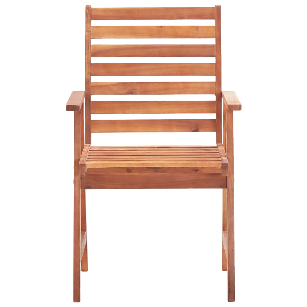Outdoor Chair | Set of 4 | Natural wood | Acacia wood