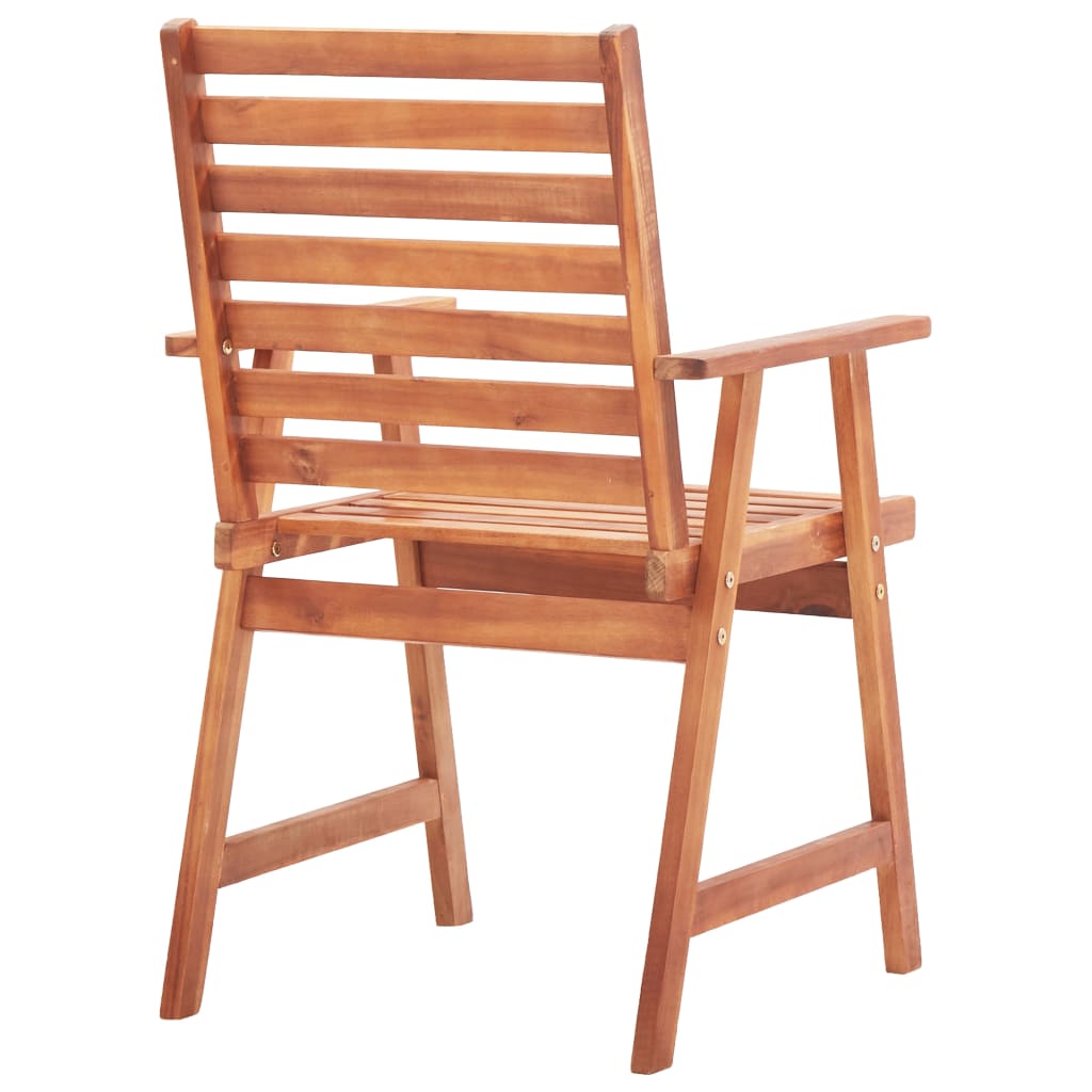 Outdoor Chair | Set of 4 | Natural wood | Acacia wood