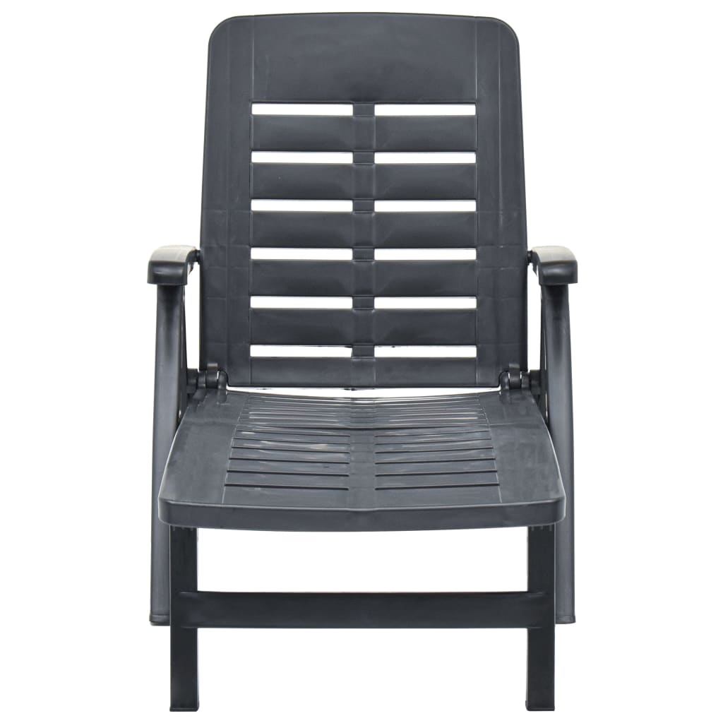 Sunlounger | Anthracite | Plastic | Standard | Foldable