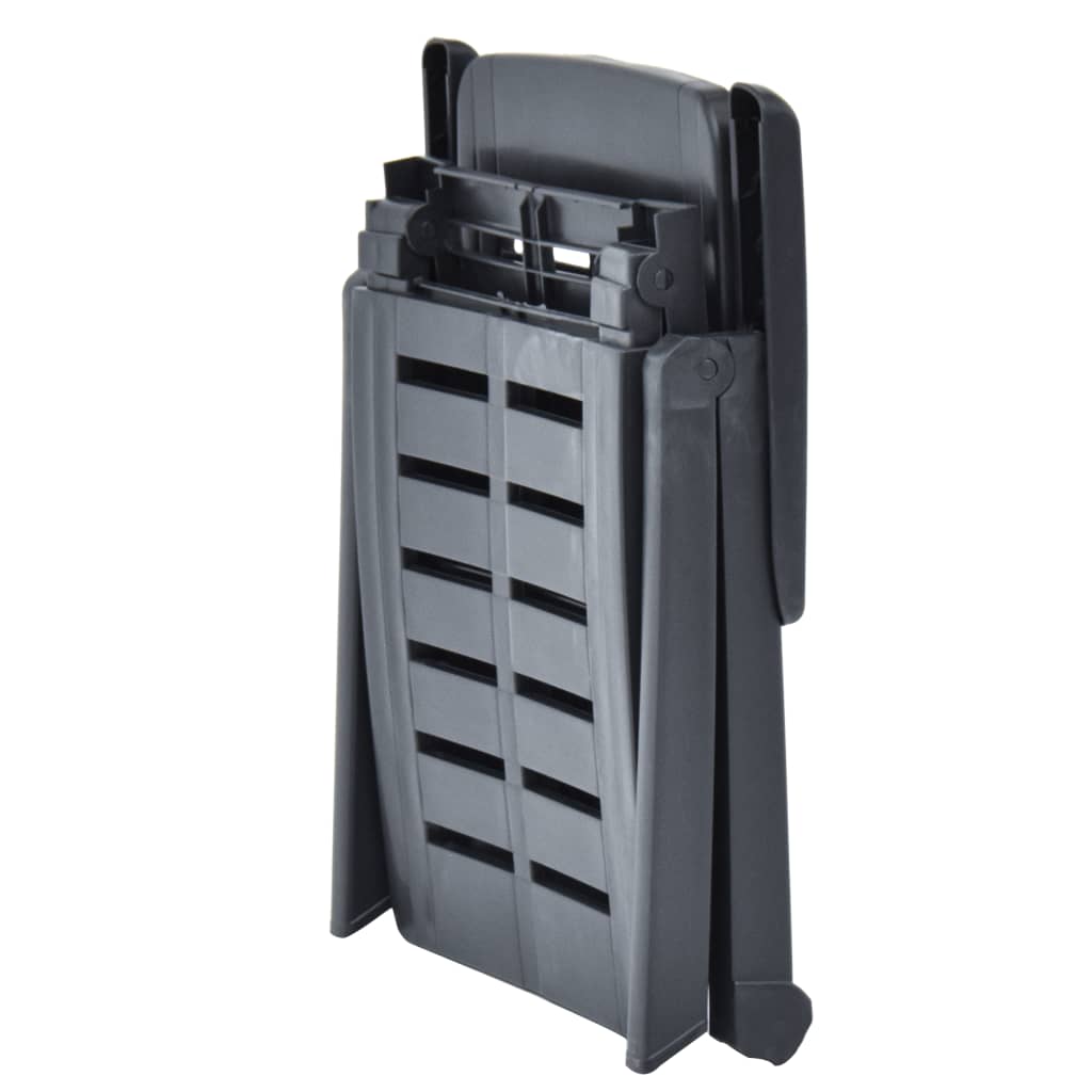 Sunlounger | Anthracite | Plastic | Standard | Foldable