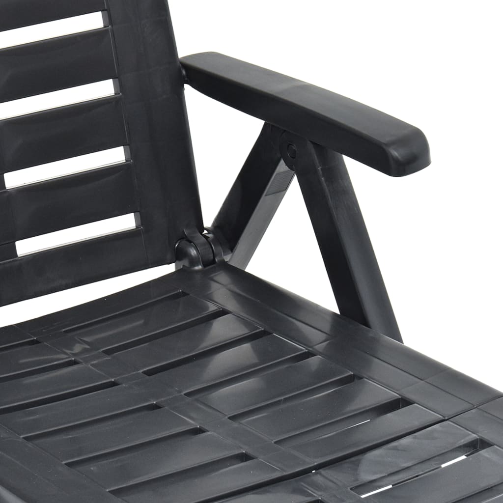 Sunlounger | Anthracite | Plastic | Standard | Foldable