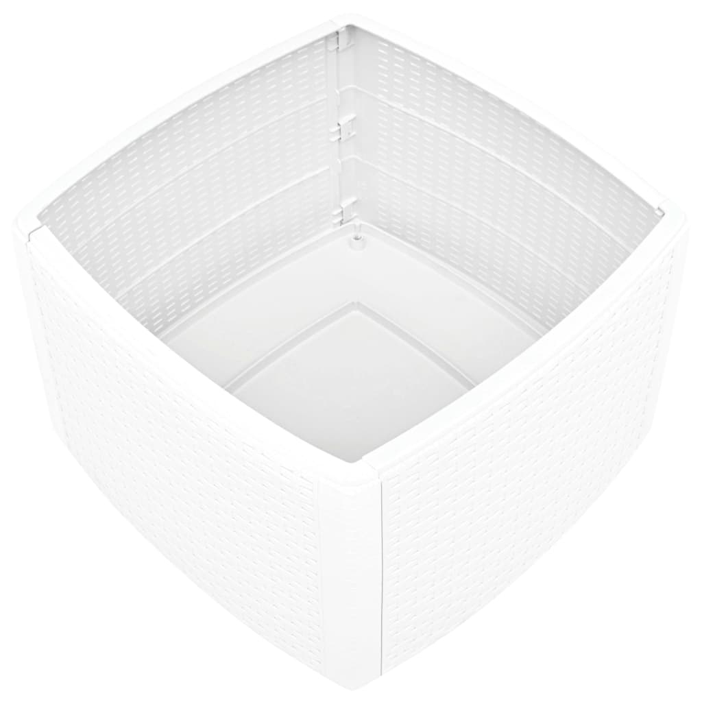 48774 vidaXL Side Table White 54x54x36,5 cm Plastic