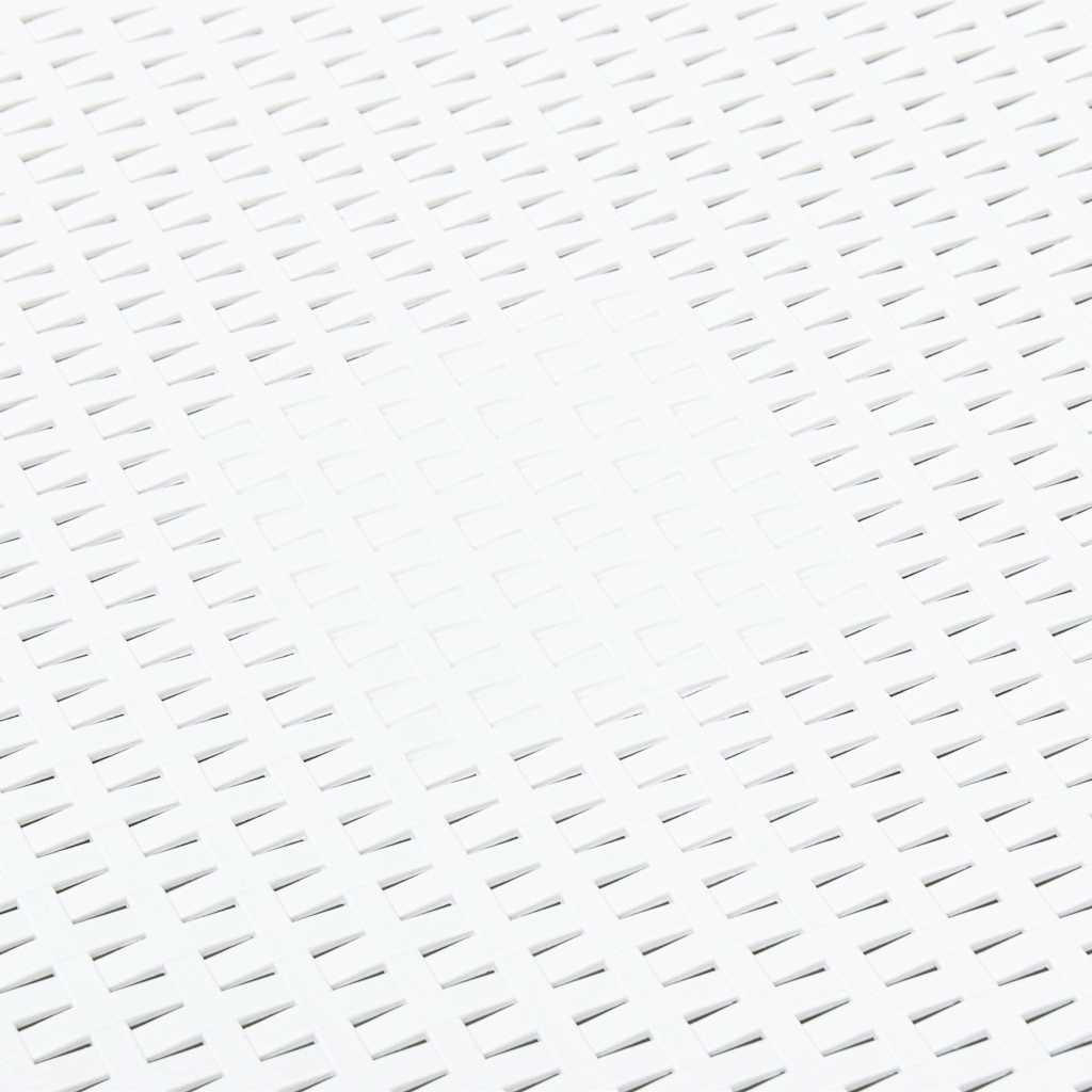 48774 vidaXL Side Table White 54x54x36,5 cm Plastic