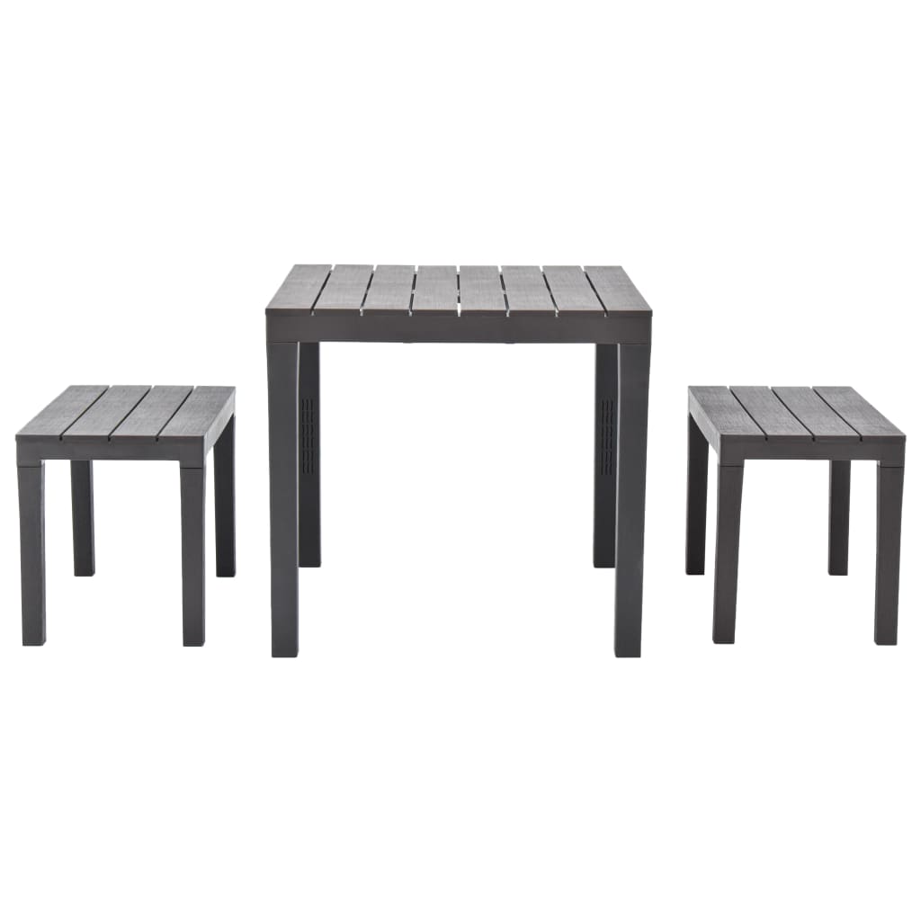 Garden Set | Brown | Plastic | Tough | Garden Set | Square | Modern