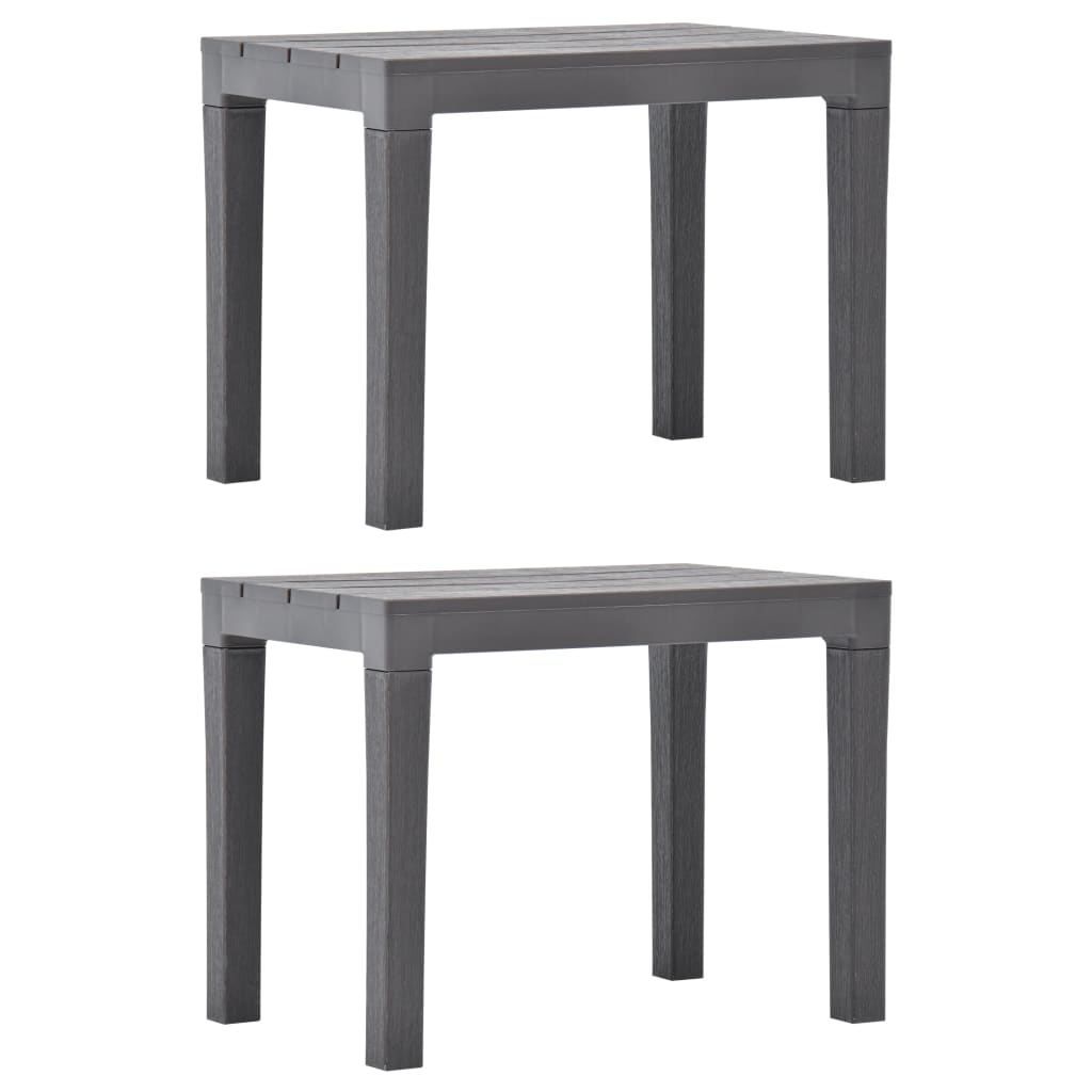 Garden Bench | Set of 2 | Mocca | Plastic | Small | Light Weight