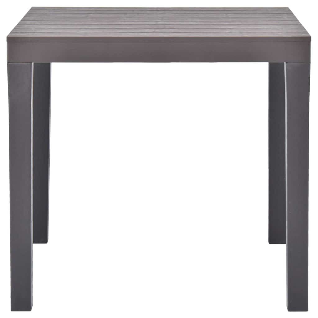 48785 vidaXL Garden Table Mocca 78x78x72 cm Plastic