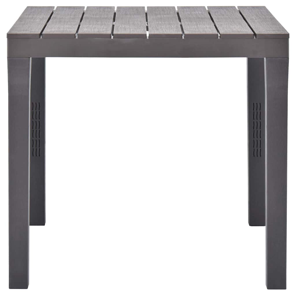 48785 vidaXL Garden Table Mocca 78x78x72 cm Plastic