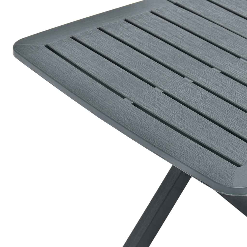 48791 vidaXL Folding Garden Table Green 79x72x70 cm Plastic