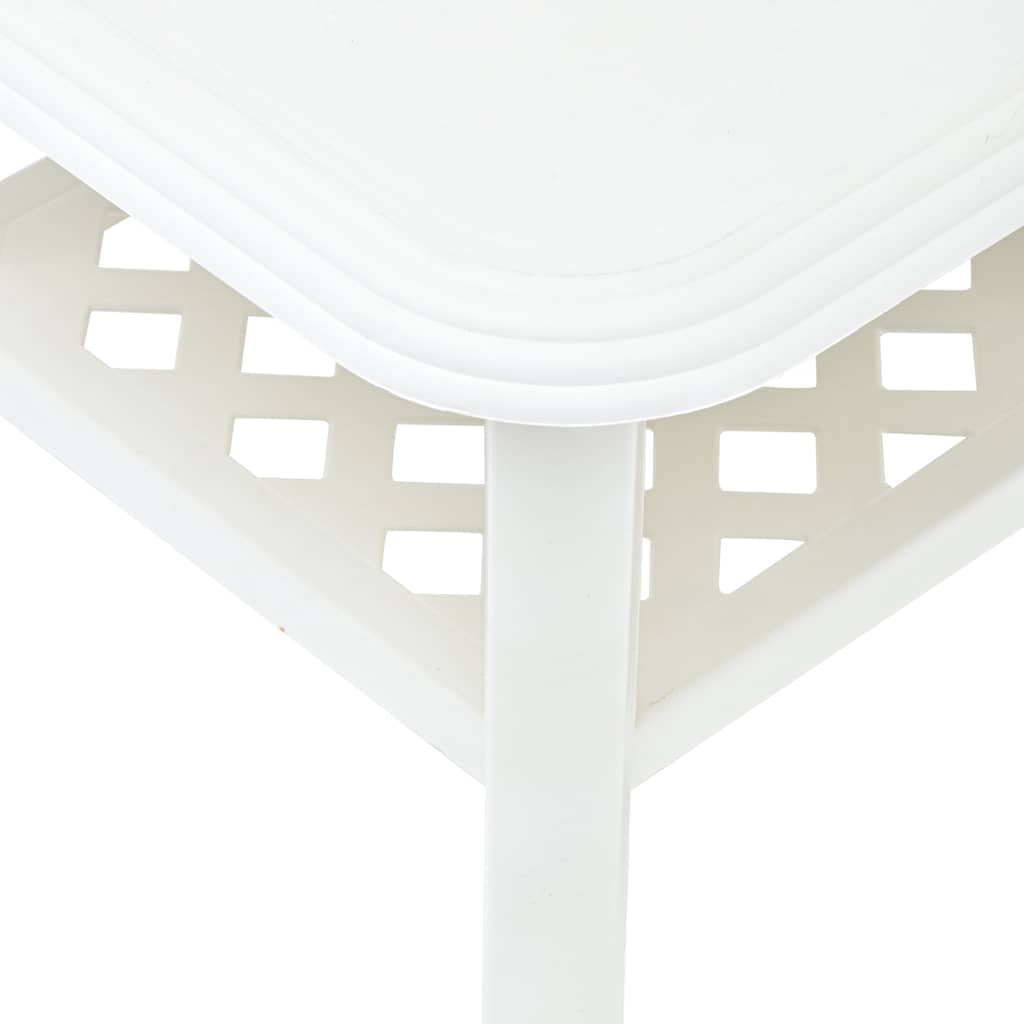 48793 vidaXL Coffee Table White 90x60x46 cm Plastic
