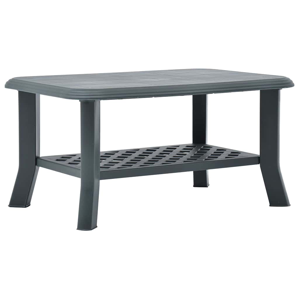 48794 vidaXL Coffee Table Green 90x60x46 cm Plastic