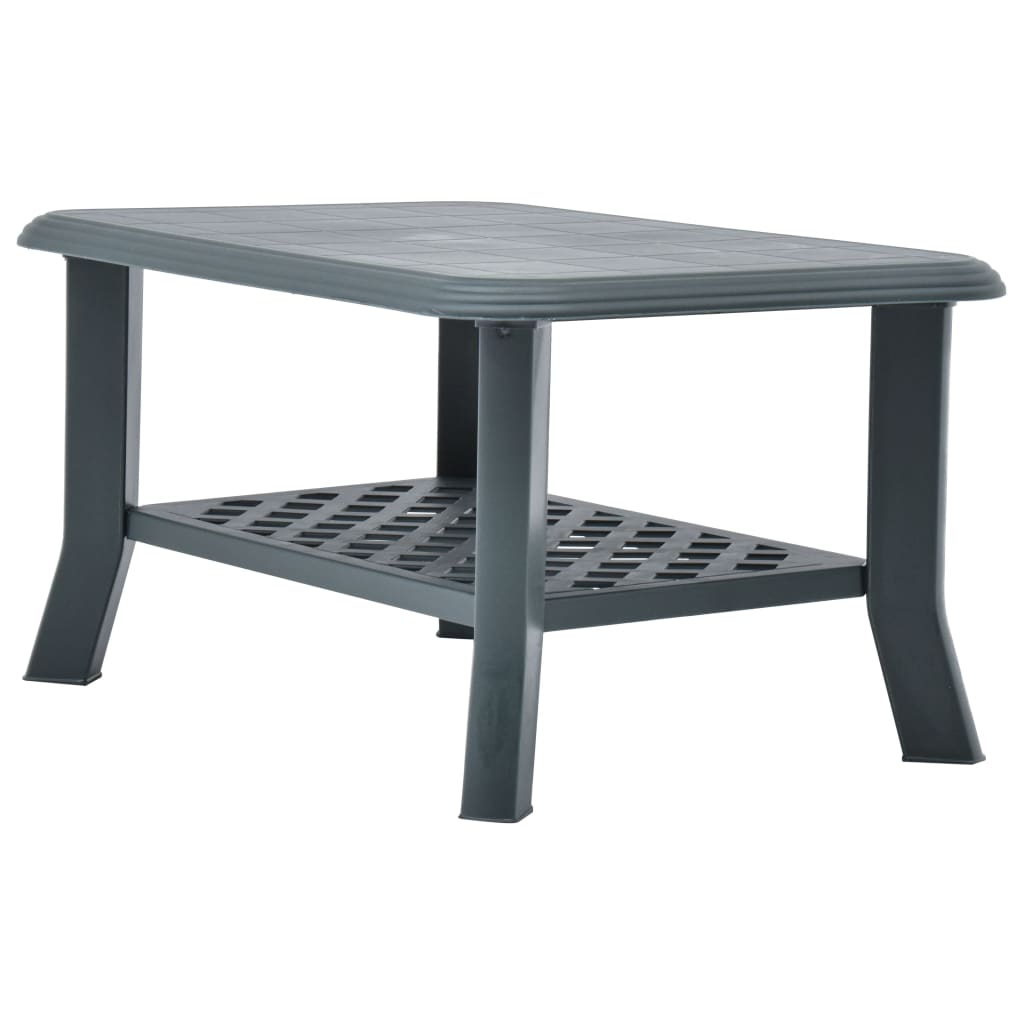 48794 vidaXL Coffee Table Green 90x60x46 cm Plastic