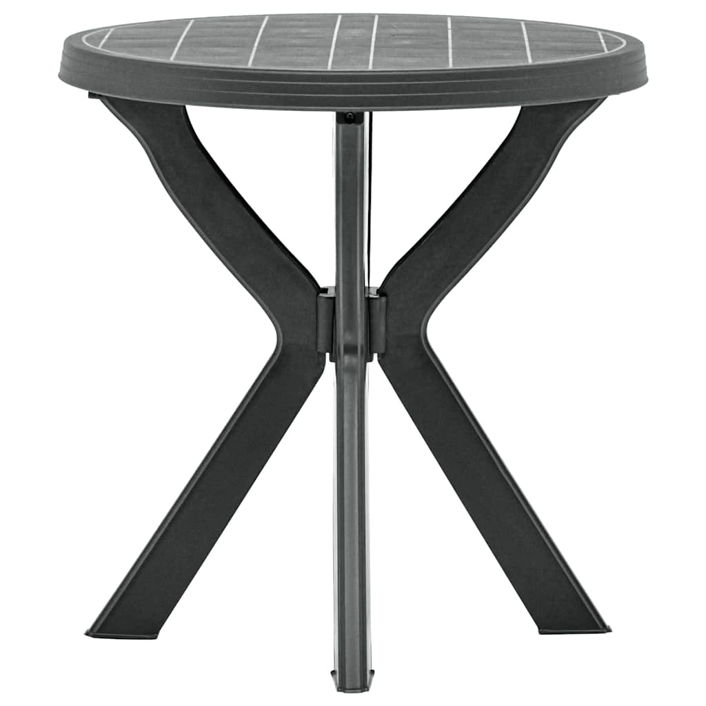 48798 vidaXL Bistro Table Anthracite Ø70 cm Plastic