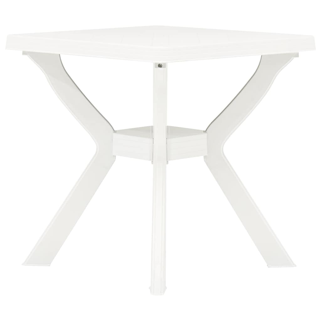 48799 vidaXL Bistro Table White 70x70x72 cm Plastic