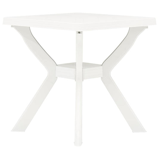 48799 vidaXL Bistro Table White 70x70x72 cm Plastic