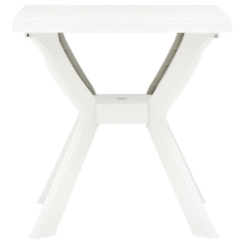 48799 vidaXL Bistro Table White 70x70x72 cm Plastic
