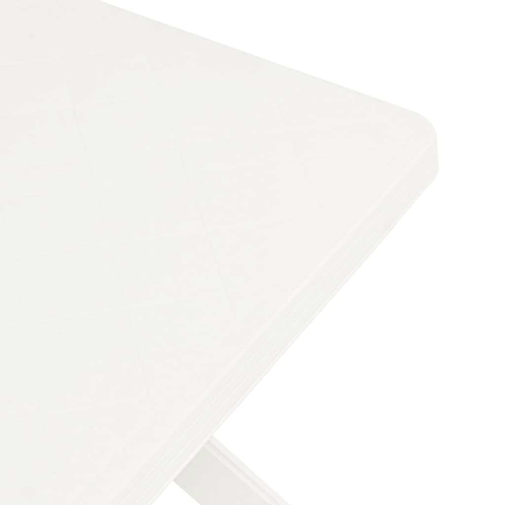48799 vidaXL Bistro Table White 70x70x72 cm Plastic