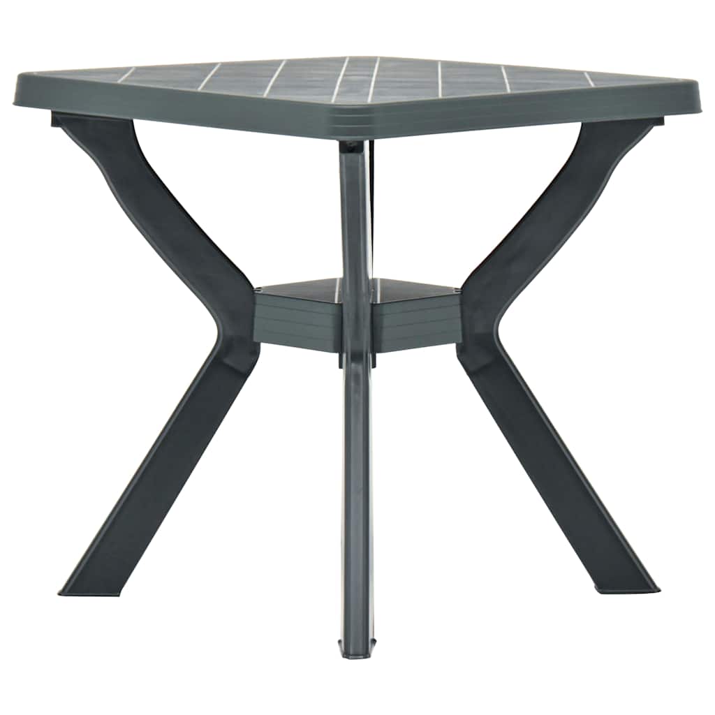 48800 vidaXL Bistro Table Green 70x70x72 cm Plastic