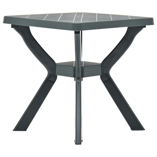 48800 vidaXL Bistro Table Green 70x70x72 cm Plastic