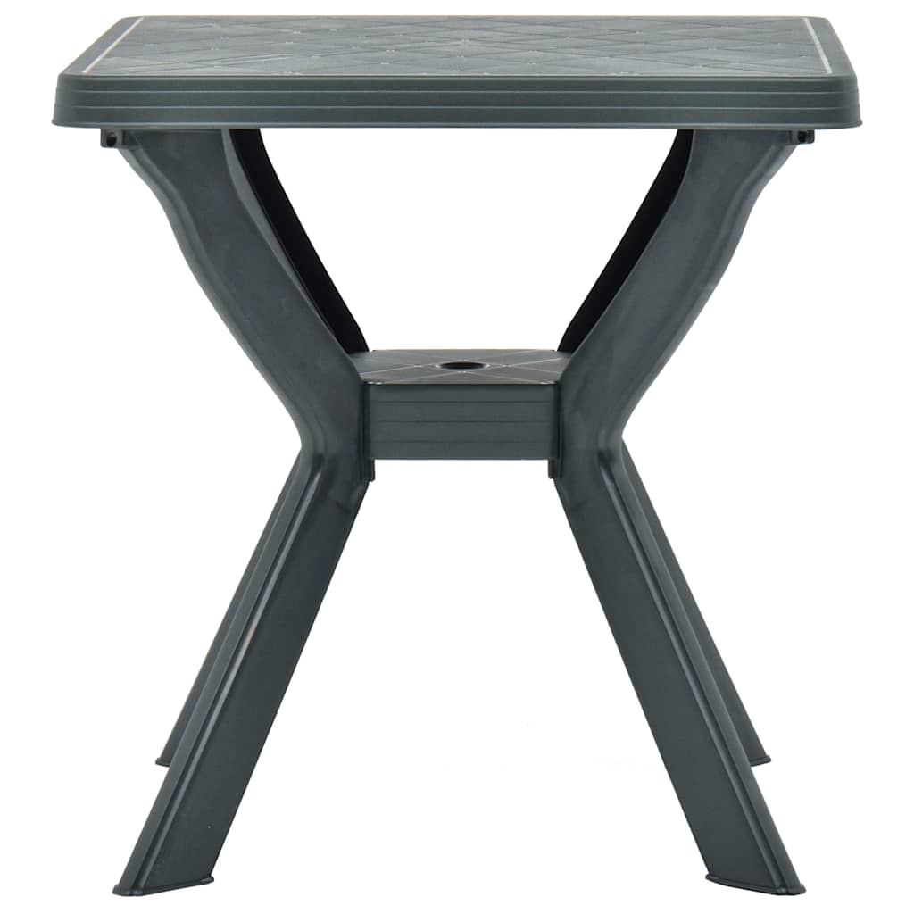48800 vidaXL Bistro Table Green 70x70x72 cm Plastic