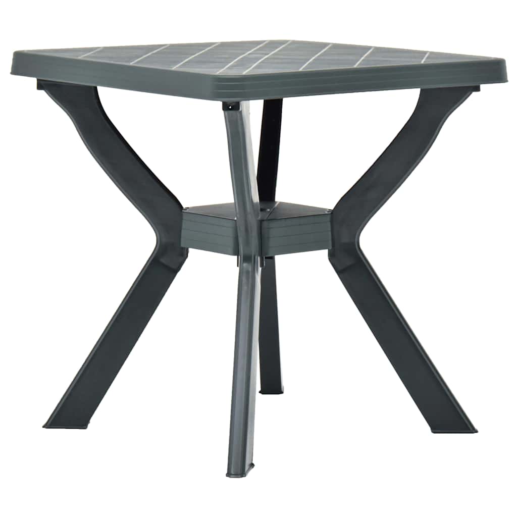 48800 vidaXL Bistro Table Green 70x70x72 cm Plastic